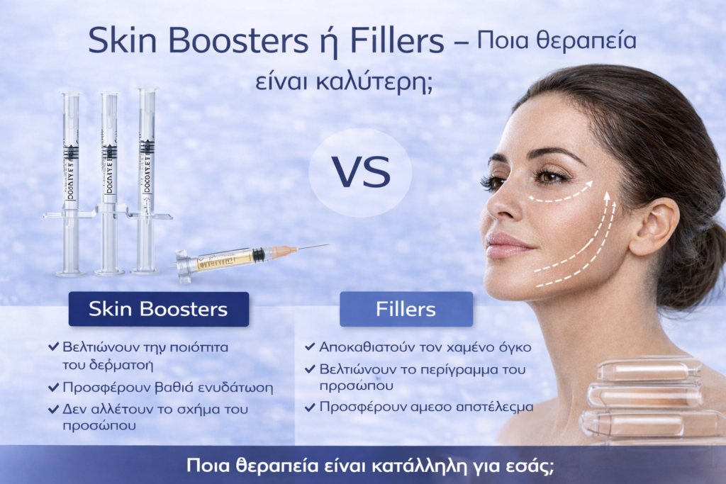 skin boosters ή fillers